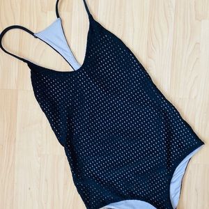 ACACIA Black Mesh Sunset Suit
